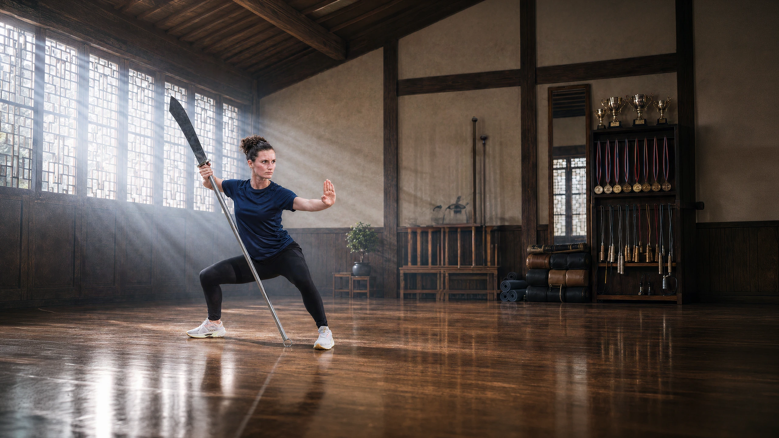 Compétition Adultes — pratiquant adulte du parcours Performance dans la salle d'entraînement
