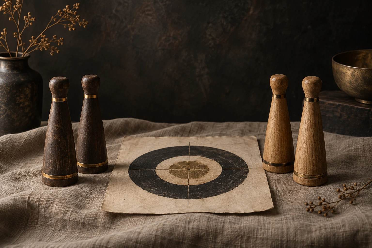 Un cadre partagé — composition éditoriale en matières et objets.