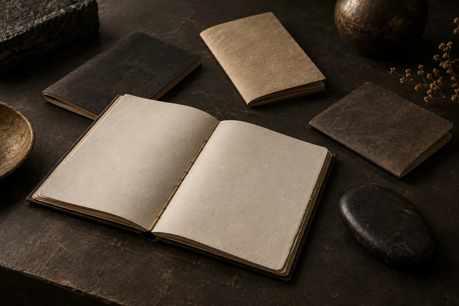 Une œuvre transmise — composition éditoriale en matières et objets.